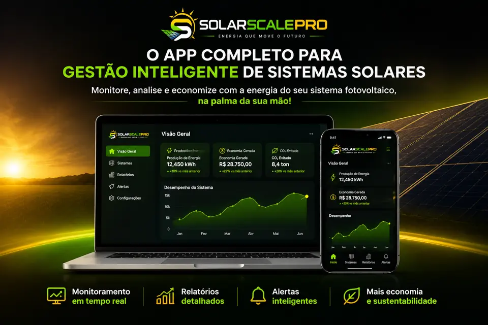 Sistema SolarScalePro — Gestão inteligente de sistemas solares